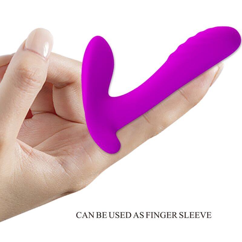 Pretty Love Massager & Vibrator 12 Vibrations Remote Control Purple