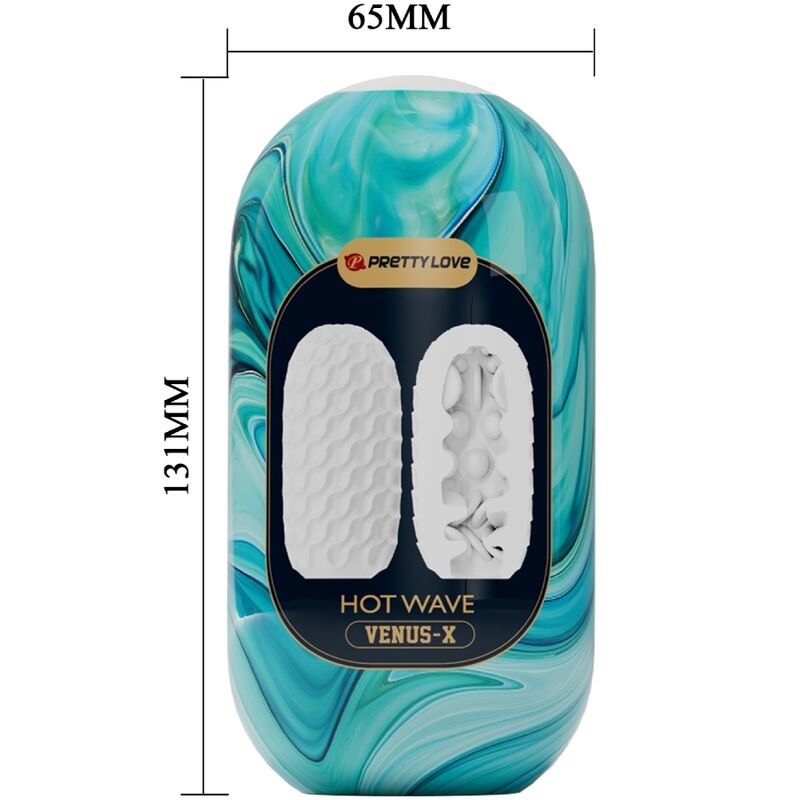 Pretty Love Hot Wave Silicone Male Masturbator White