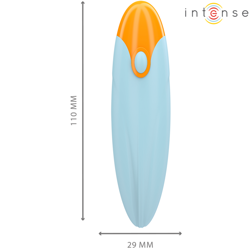 Intense Fun Intense - Mike Vibrating Bullet 10 Vibrations Blue Remote Control