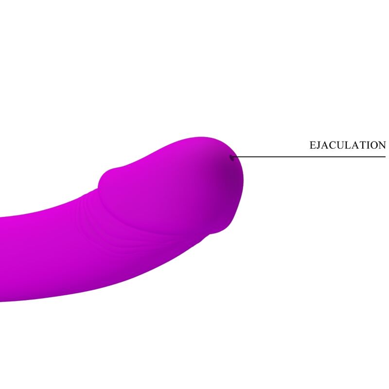 Pretty Love Kelpie Double Strap-On Stimulator Purple