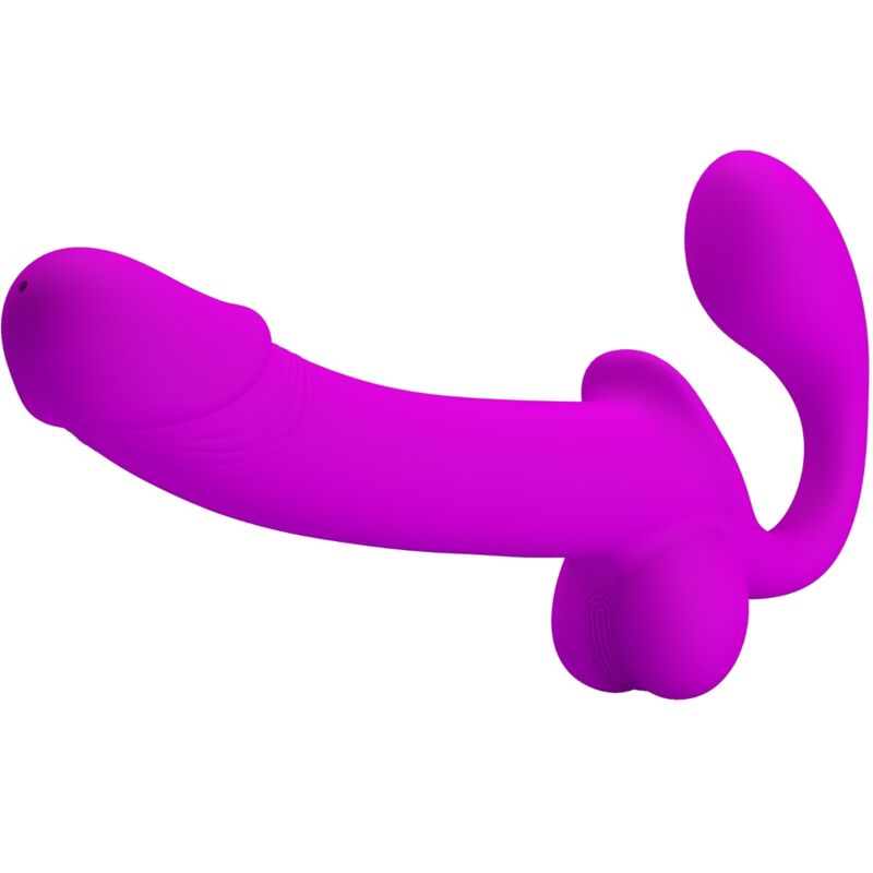 Pretty Love Kelpie Double Strap-On Stimulator Purple