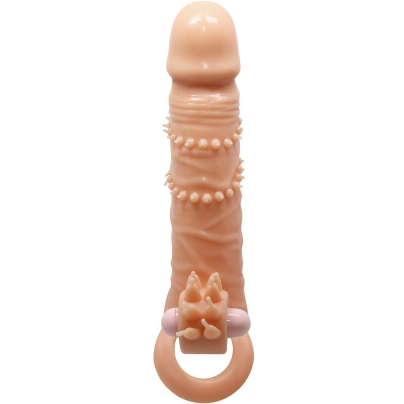 Pretty Love Connor Penis Sleeve + Clitoris Stimulator Flesh