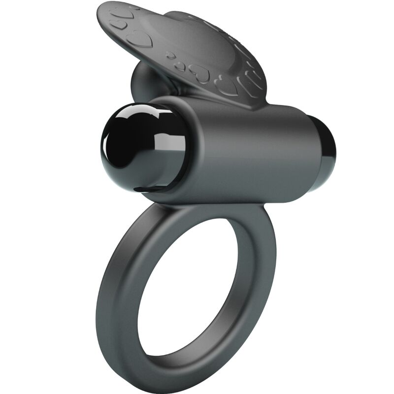 Pretty Love Debonaire Vibrating Ring Rabbit 10 Vibrations Black
