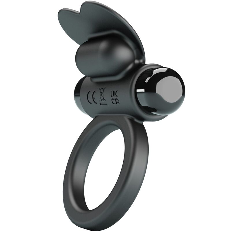 Pretty Love Debonaire Vibrating Ring Rabbit 10 Vibrations Black