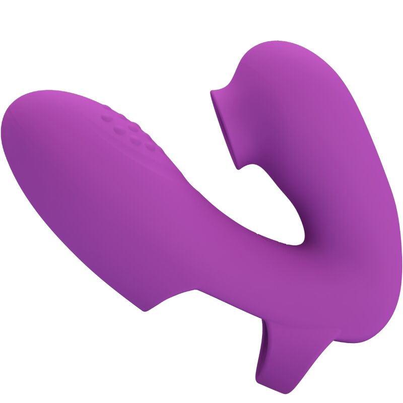 Pretty Love Athena Finger Vibrator With Clitoris Stimulator Purple