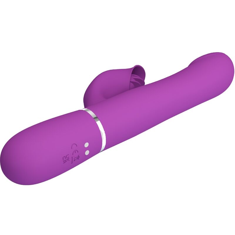 Pretty Love 4 In 1 Multifunction Vibrator & Stimulator Purple