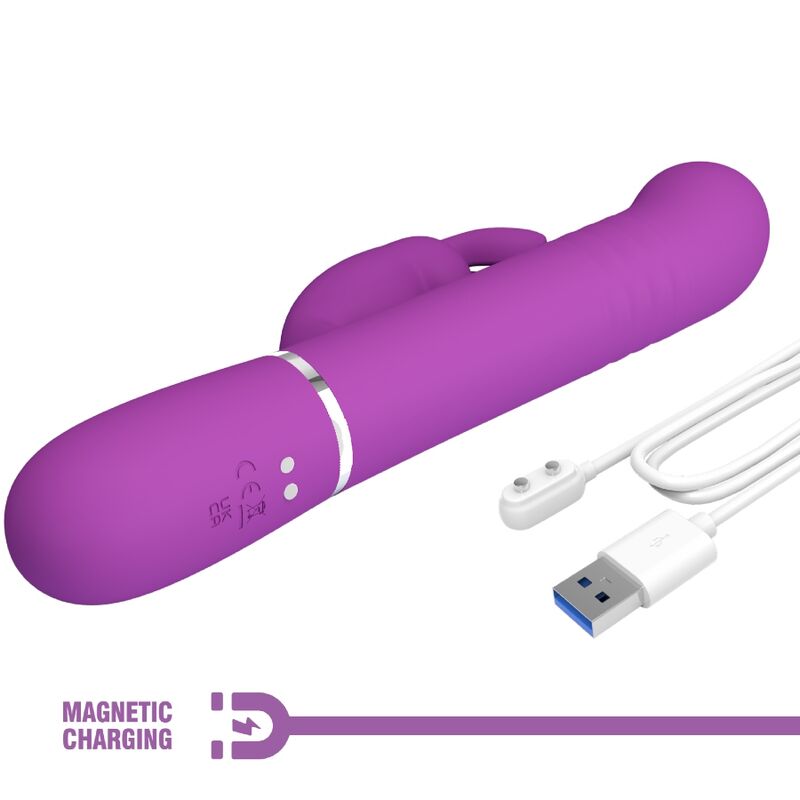 Pretty Love Coale 4 In 1 Multifunction Rabbit Vibrator Purple