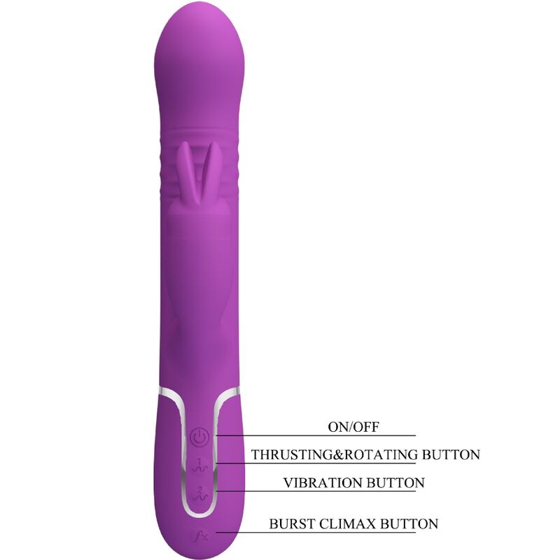 Pretty Love Coale 4 In 1 Multifunction Rabbit Vibrator Purple