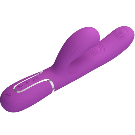Pretty Love Perlita 3 In 1 Multifunction Rabbit Vibrator Purple