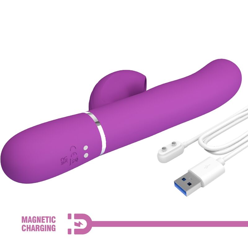 Pretty Love Perlita 3 In 1 Multifunction Rabbit Vibrator Purple