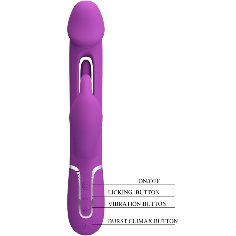 Pretty Love Kampas 3 In 1 Multifunction Rabbit Vibrator Purple