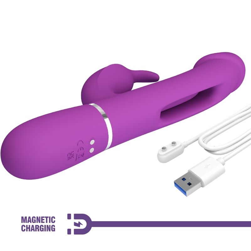 Pretty Love Kampas 3 In 1 Multifunction Rabbit Vibrator Purple