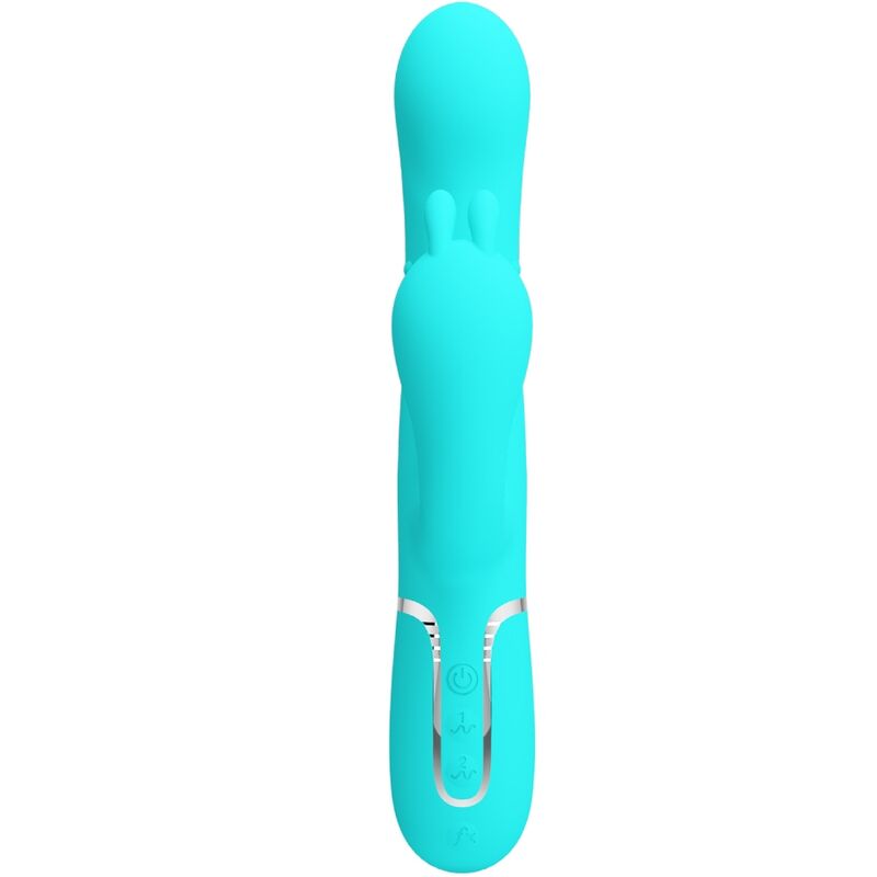 Pretty Love Cammy 4 In 1 Multifunction Tripple Rabbit Vibrator Blue