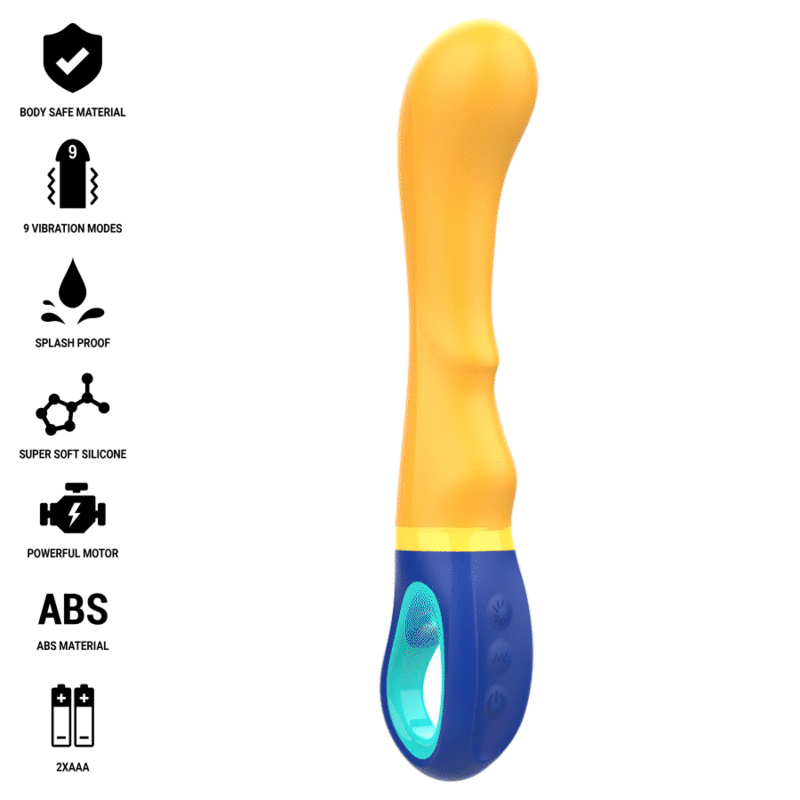 Intense Fun Intense - Shaggy G-Spot Vibrator Yellow
