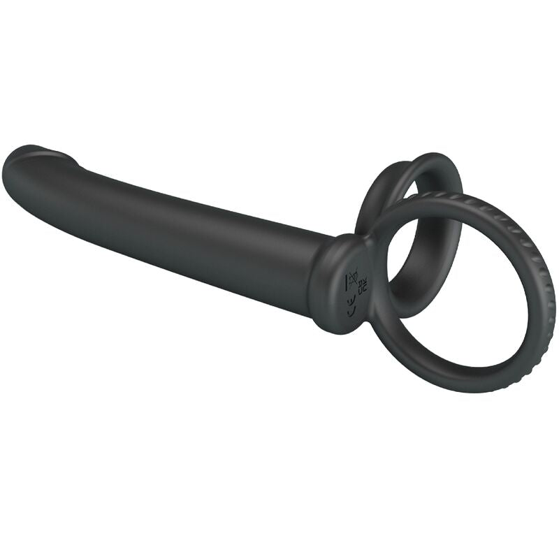 Pretty Love Dillion Double Penetration Double Cock Ring Black
