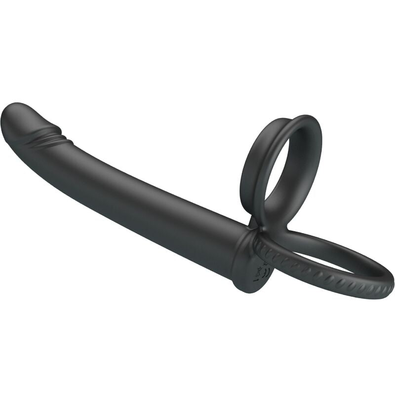Pretty Love Dillion Double Penetration Double Cock Ring Black