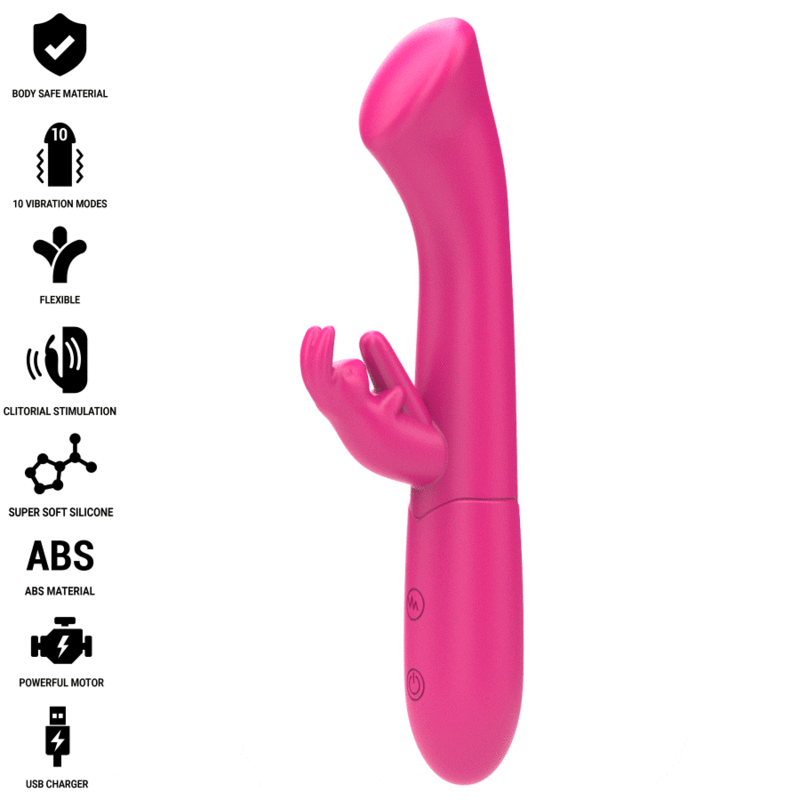 Intense Fun Intense - Julieta Rabbit Vibrator 18.6 Cm 10 Vibrations Pink