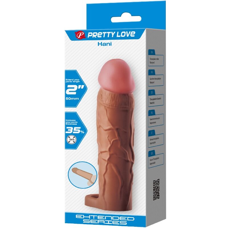 Pretty Love Hani Penis Sleeve With 5 Cm Extension Mulatto
