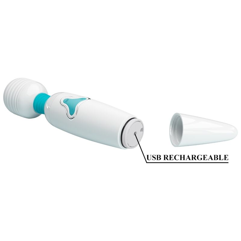 Pretty Love Cloud Wand Vibrator 7 Vibrations White