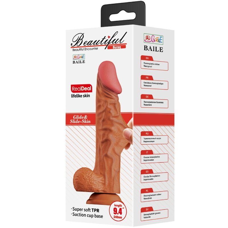 Baile Buraq Realistic Dildo 24 Cm Flesh