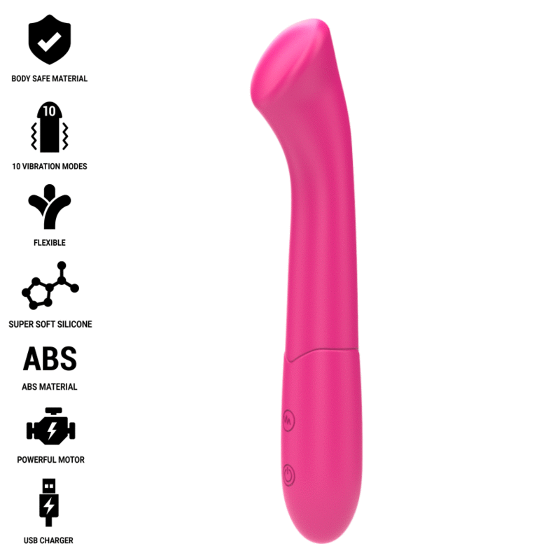 Intense Fun Intense - Paty Vibrator 19 Cm Flexible 10 Vibrations Model 2 Pink