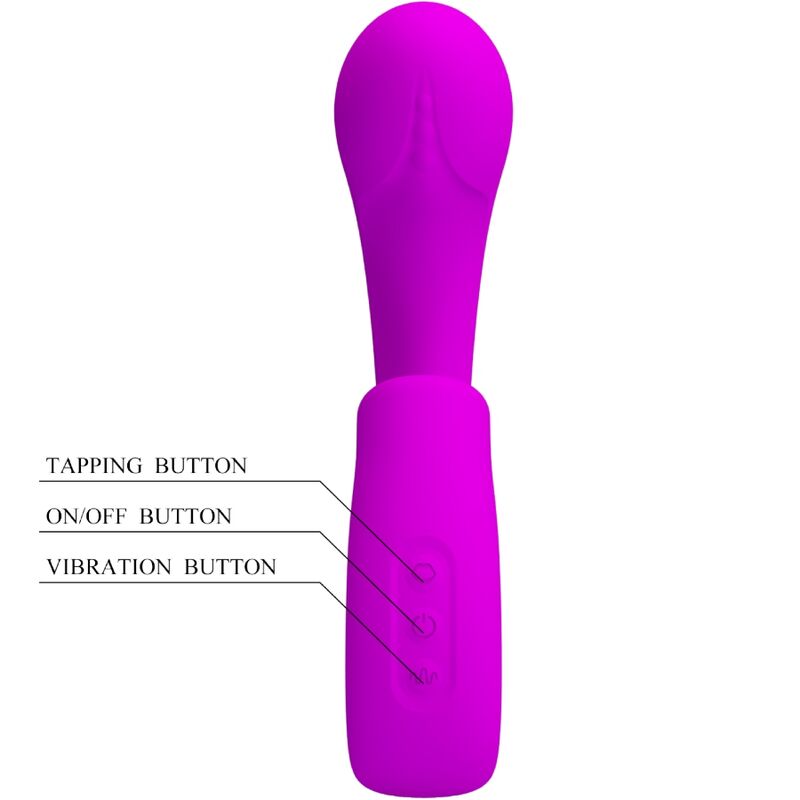 Pretty Love Sibel Sibel G-Spot Vibrator + Clitoris Stimulator 10 Vibrations Purple