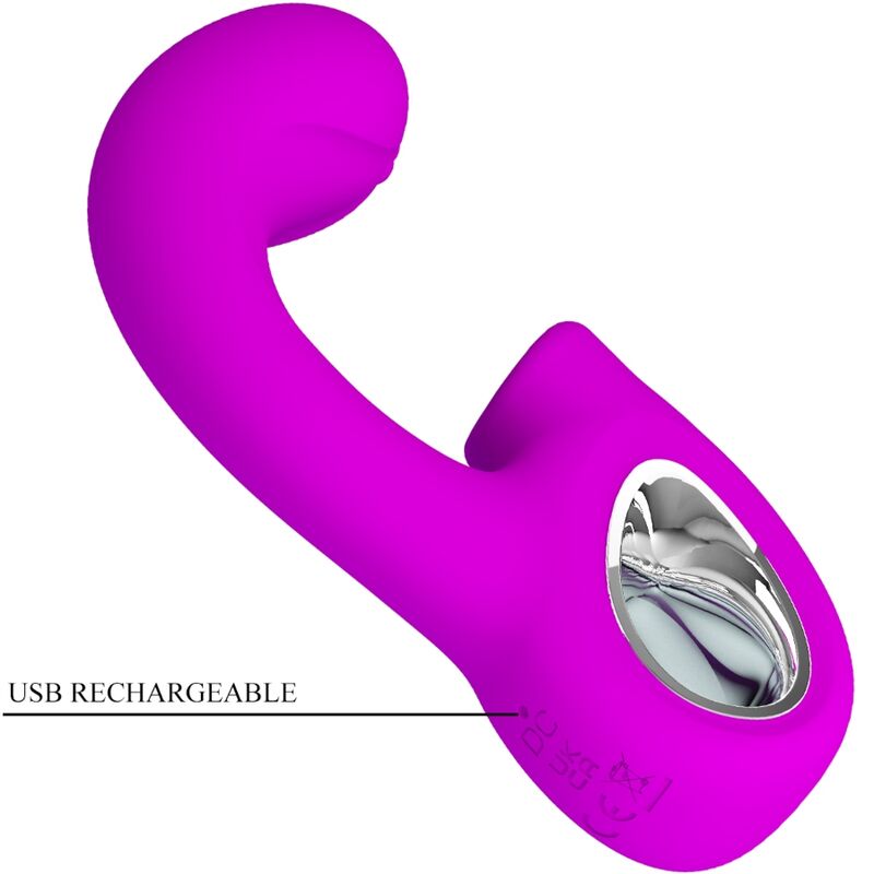 Pretty Love Sibel Sibel G-Spot Vibrator + Clitoris Stimulator 10 Vibrations Purple