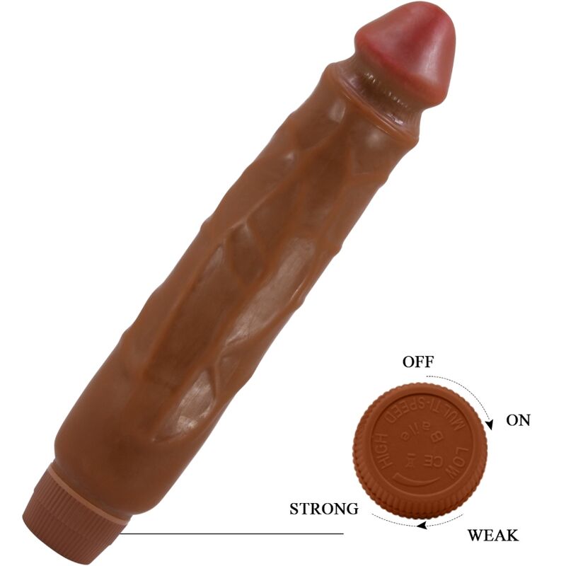 Baile Jack Realistic Vibrator 26 Cm Mulatto