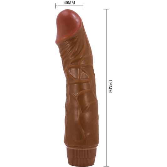 Baile Jeff Realistic Vibrator 19.5 Cm Mulatto