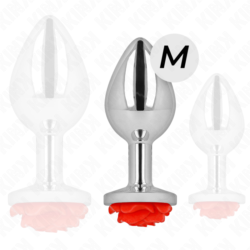 Kink Pleasure Plugs Kink - Plug Anal Rose Red Size M