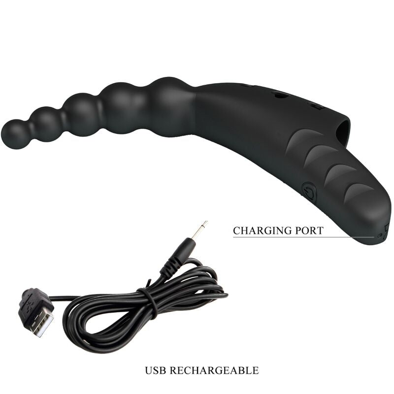 Pretty Love Jordin Finger Vibrator 10 Vibrations Black