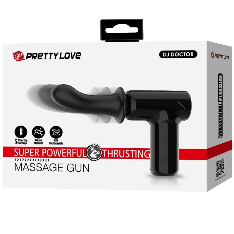 Pretty Love C-Type Pretty Love - Dj Doctor Massager 5 Settings Black