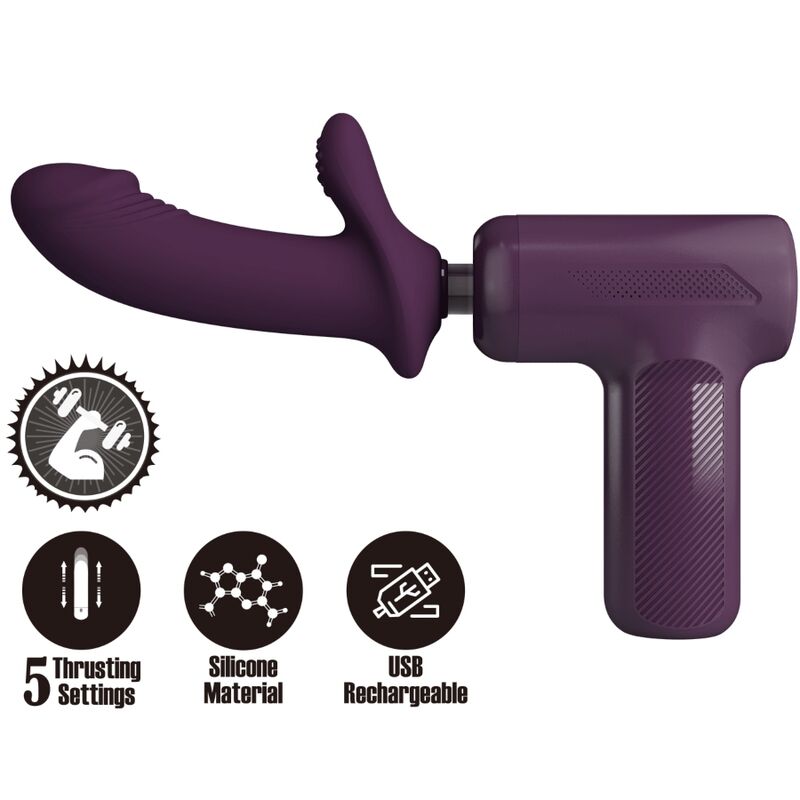 Pretty Love C-Type Pretty Love - Dj Scholar Massager 5 Settings Purple