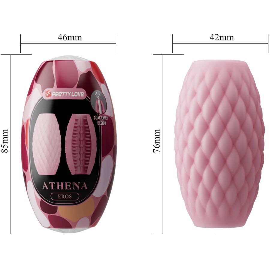 Pretty Love Athena Eros Silicone Male Masturbator Pink