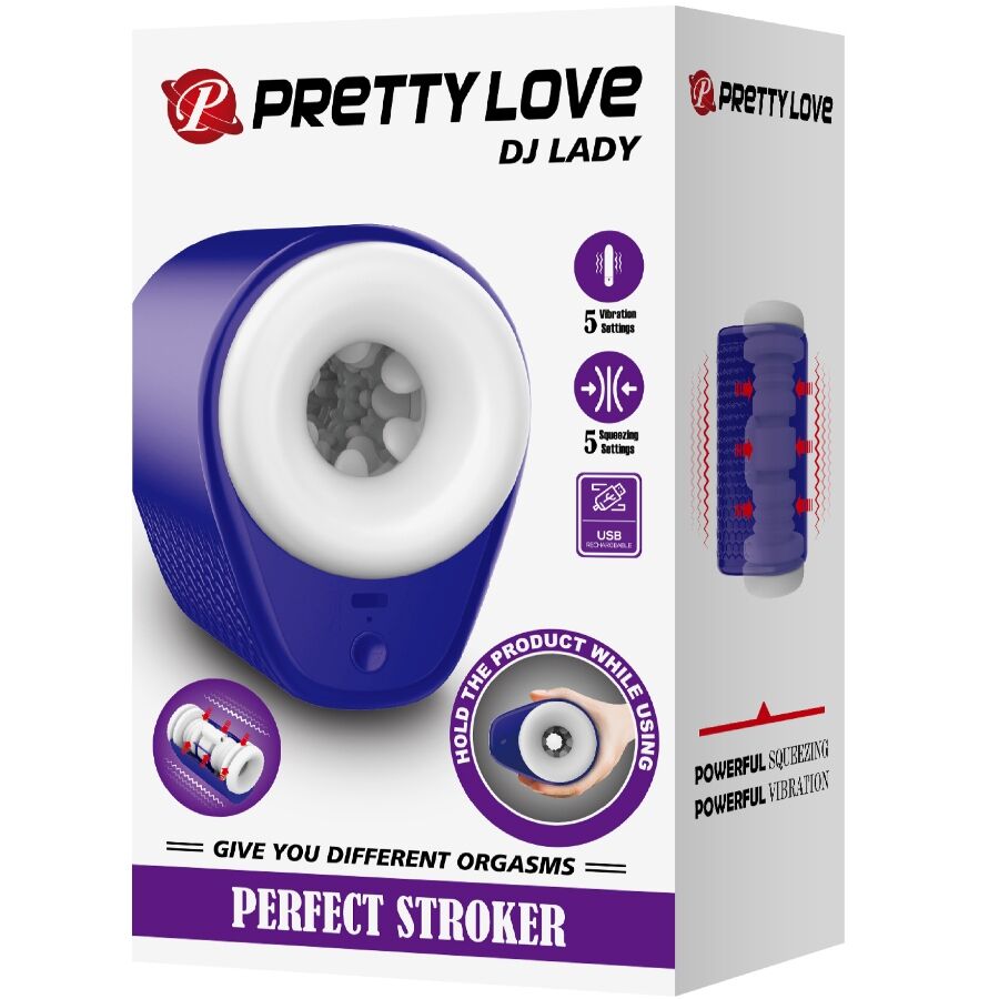 Pretty Love Male Pretty Love - Dj Lady Male Masturbator With Vibration 5 Settings Purple
