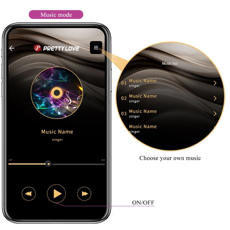 Pretty Love Smart Pretty Love - Leviathan App Controlled Vibrator Purple
