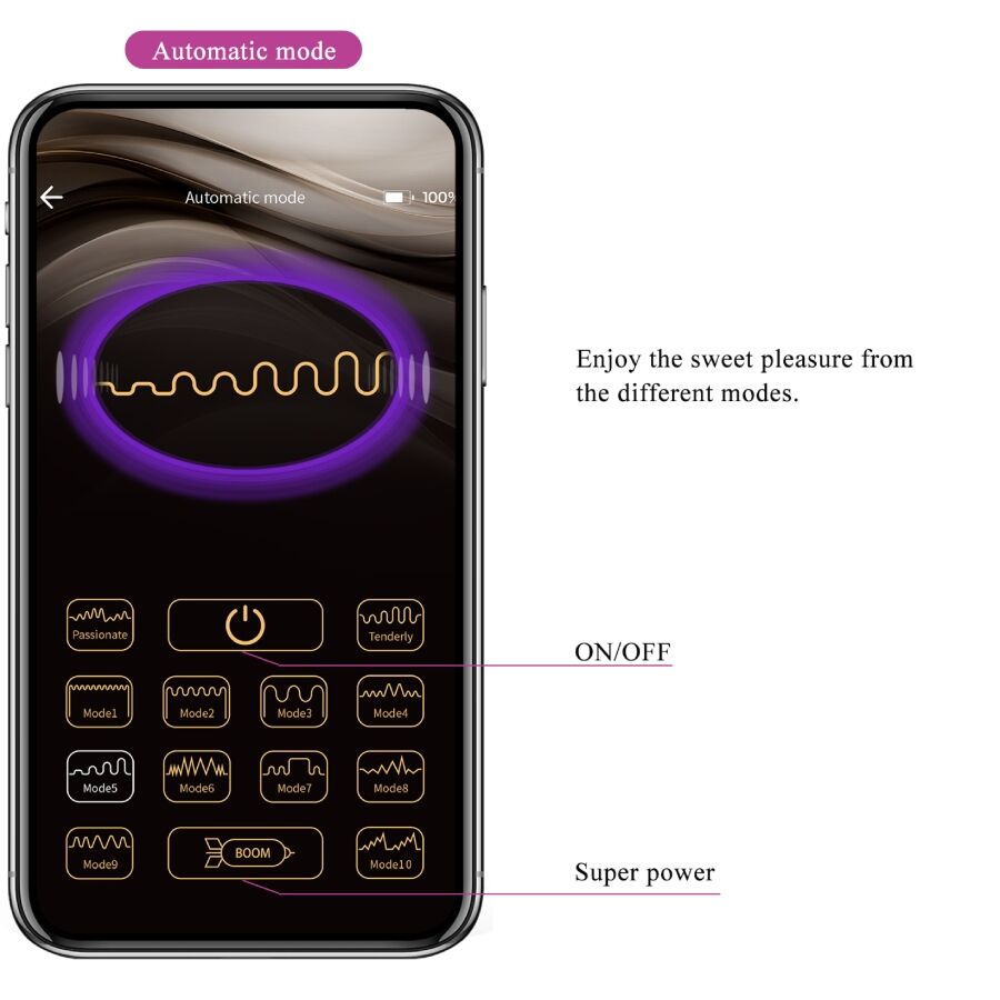 Pretty Love Smart Pretty Love - Leviathan App Controlled Vibrator Purple