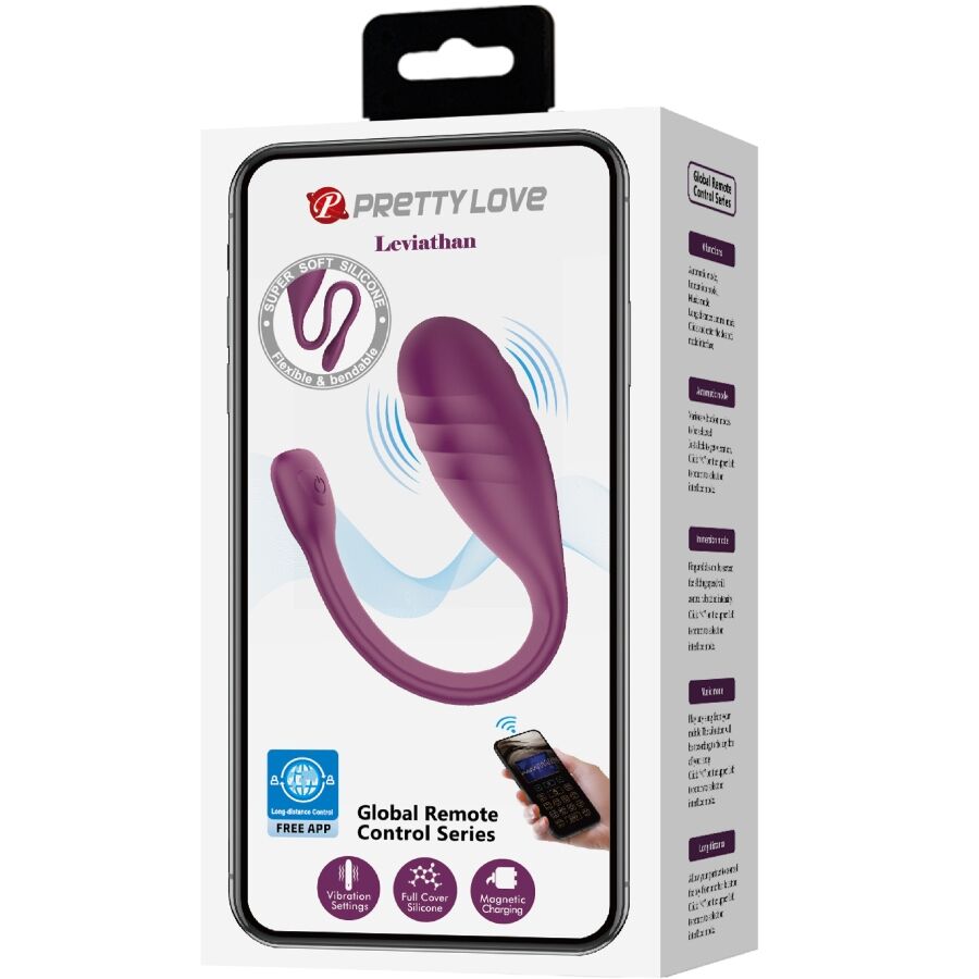 Pretty Love Smart Pretty Love - Leviathan App Controlled Vibrator Purple