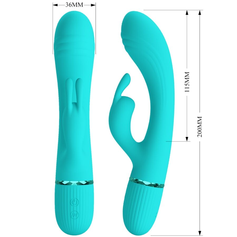 Pretty Love Flirtation Pretty Love - Scocco Vibrator Rabbit Turquoise