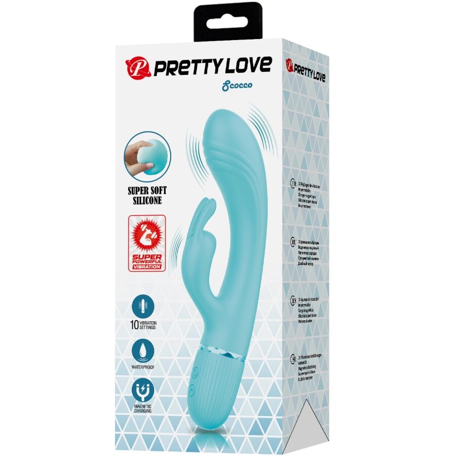 Pretty Love Flirtation Pretty Love - Scocco Vibrator Rabbit Turquoise