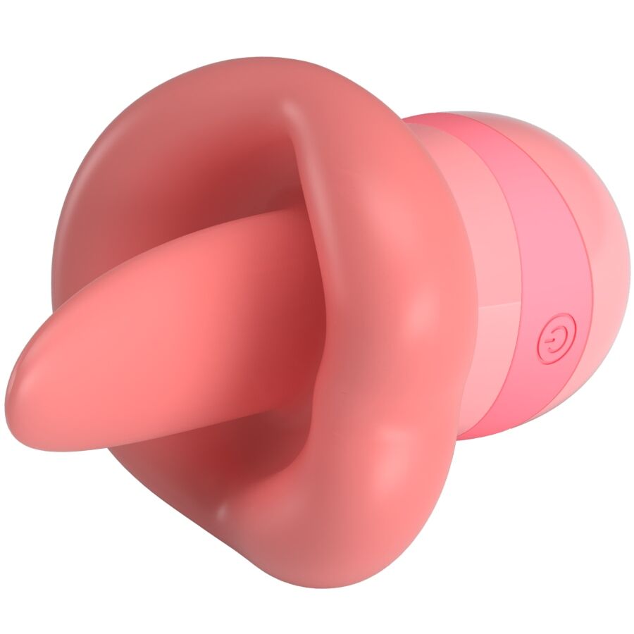 Pretty Love Kylee Tongue Clitoris Stimulator 10 Vibrations Nude Pink