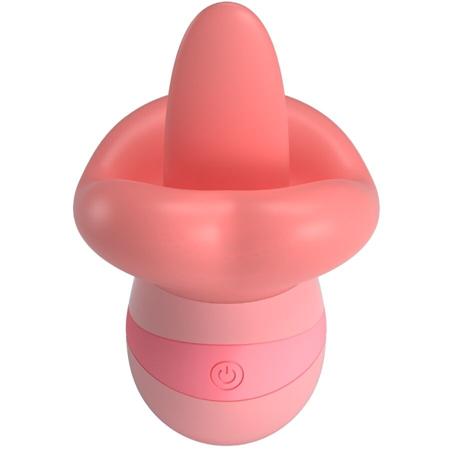 Pretty Love Kylee Tongue Clitoris Stimulator 10 Vibrations Nude Pink