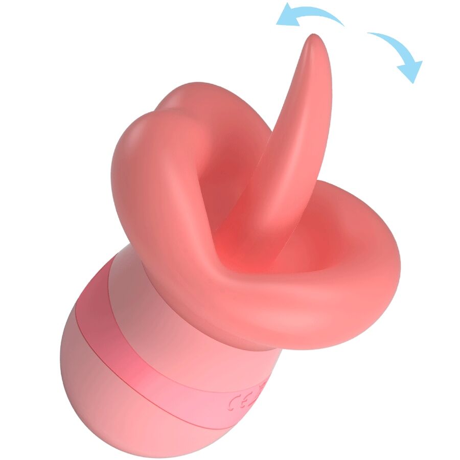 Pretty Love Kylee Tongue Clitoris Stimulator 10 Vibrations Nude Pink