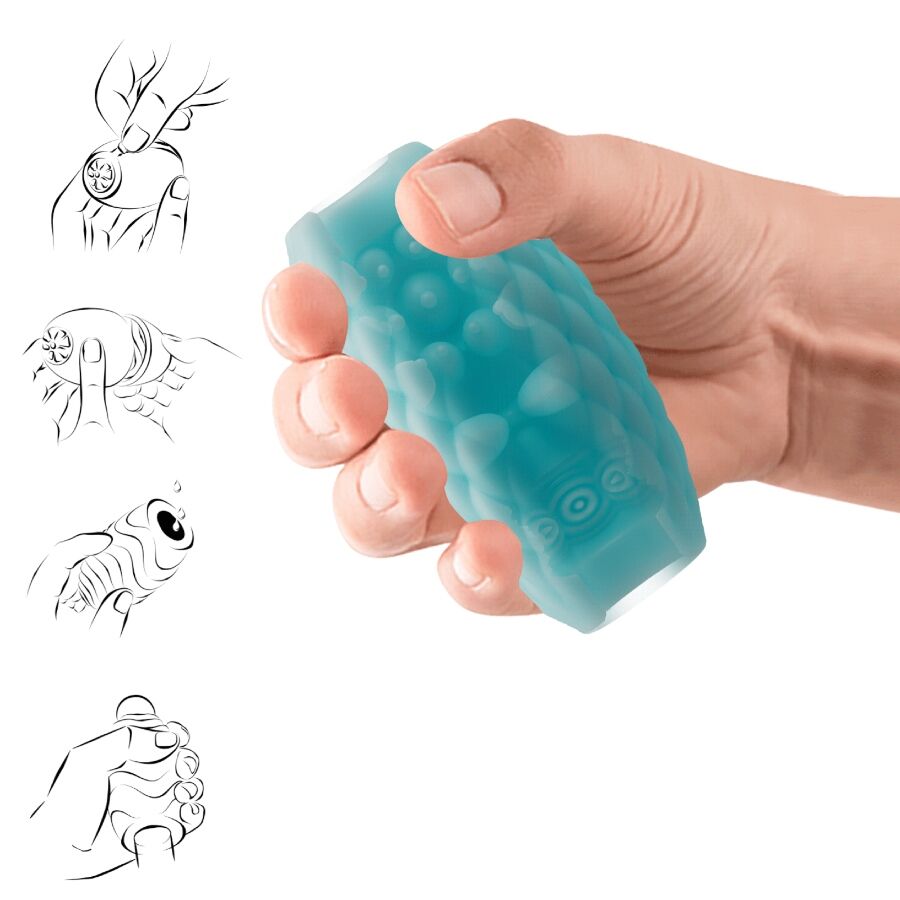 Pretty Love Athena Eros Silicone Male Masturbator Sky Blue