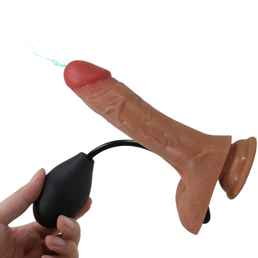 Pretty Love Universal Harness Briefs With Vibrating And Squirting Dildo 15.5 Cm Mulato