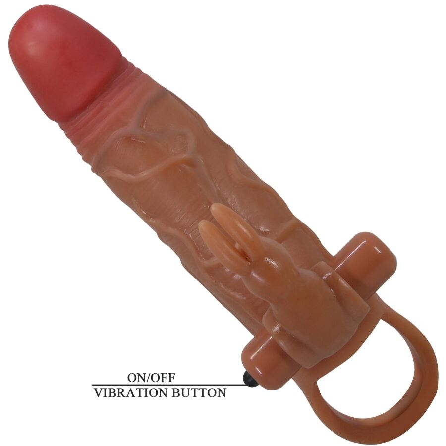 Pretty Love Osmar Penis Sleeve + Vibrating Clitoris Stimulator