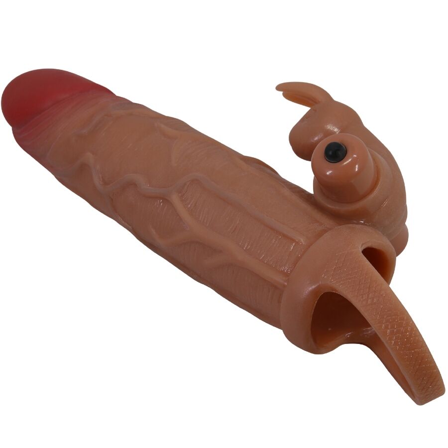 Pretty Love Osmar Penis Sleeve + Vibrating Clitoris Stimulator