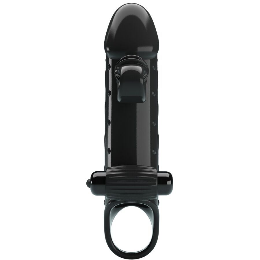 Romance Vibrating Penis Sleeve Black