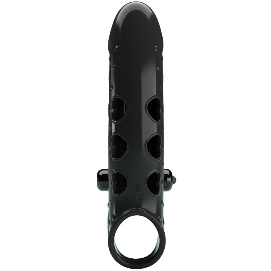 Romance Vibrating Penis Sleeve Black