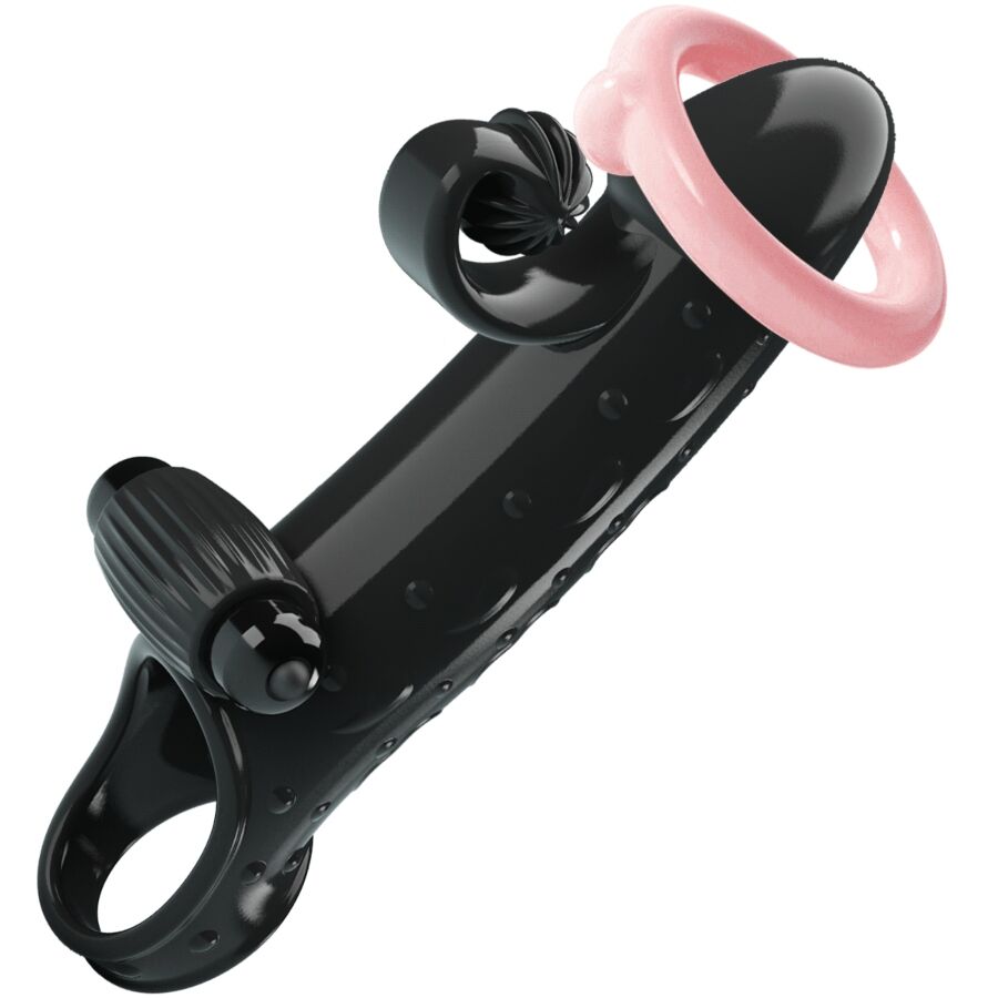 Romance Vibrating Penis Sleeve Black